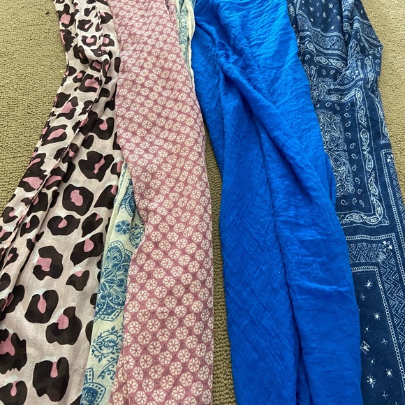 light weight summer scarf / scarves lot all 4
